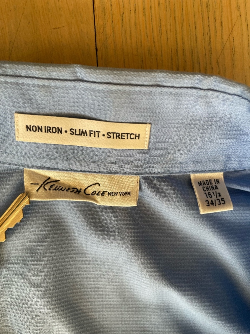 5 Men's Long-Sleeve Button Down Shirts 16.5 34/35 (Van Heus, C Klein, Ken Cole) - Picture 9 of 16